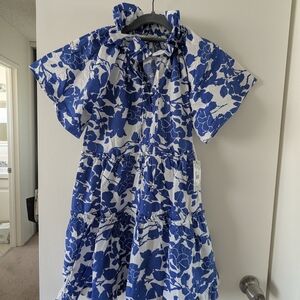 Tuckernuck Blue and White Floral Mini Dress